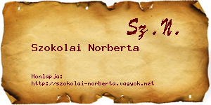 Szokolai Norberta névjegykártya